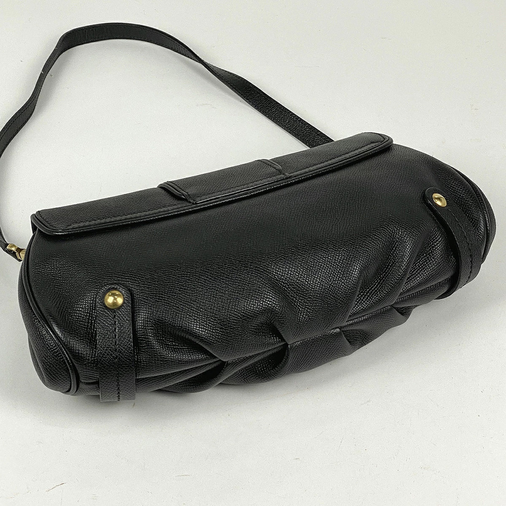Salvatore Ferragamo Bag Leather Black Shoulder Logo